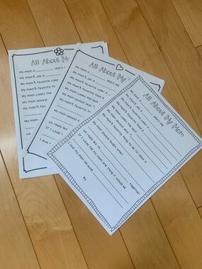 “All About My Mom"  Mother’s Day activity keepsake for teachers classroom (30)